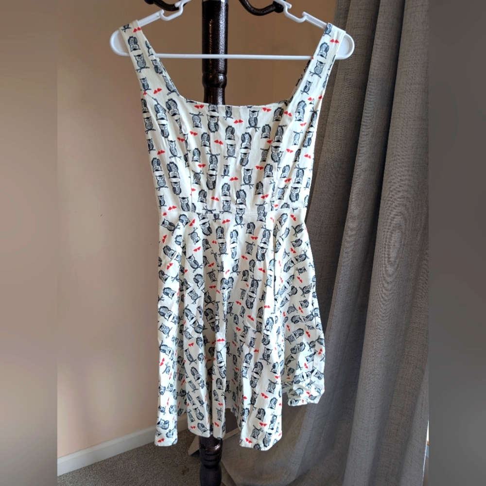 Adorable owl pattern dress